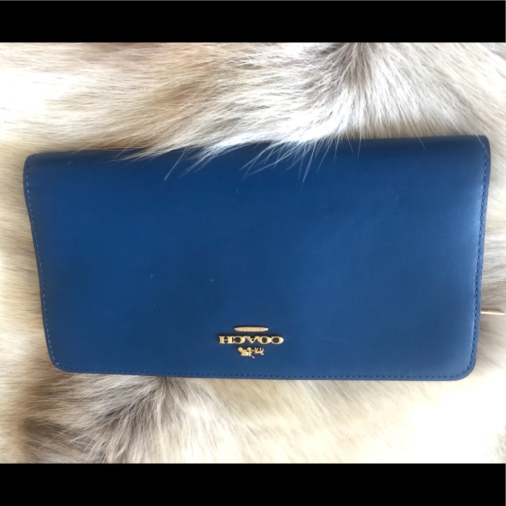 Coach Wallet Like New Blue originally $250